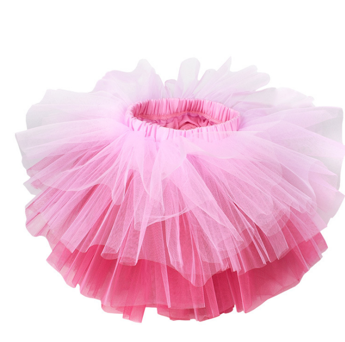 Halloween costume girls 6 layer tutu fluffy tulle little princess dance petticoat TUTU multi-layer skirt