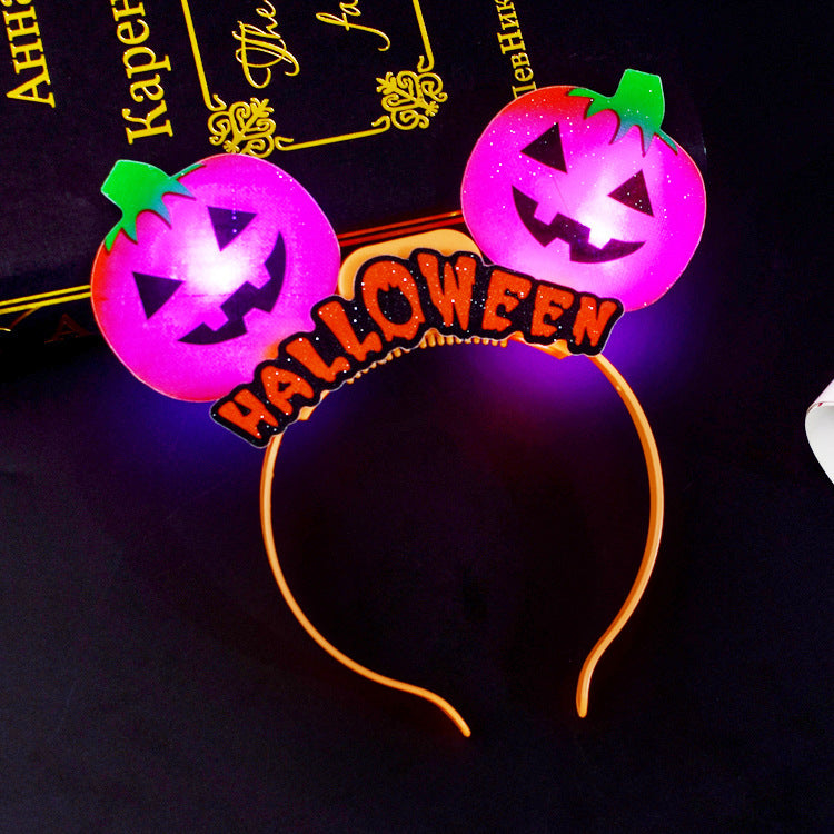 Halloween props gift glowing ring pumpkin lantern