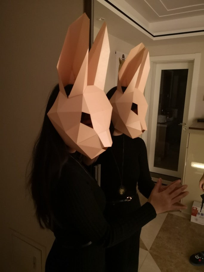 Halloween bunny face ornament