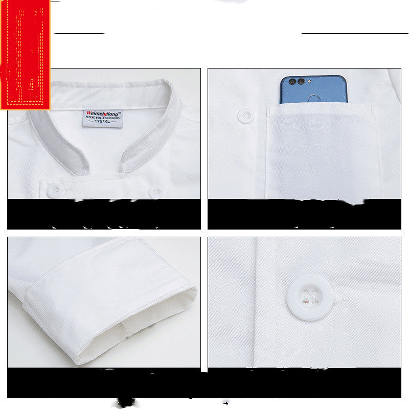 Chef Workwear Long Sleeve Men Baking Clothes