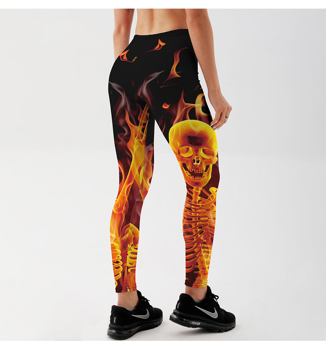 Halloween Personality Creative Skull Print Yoga Pants