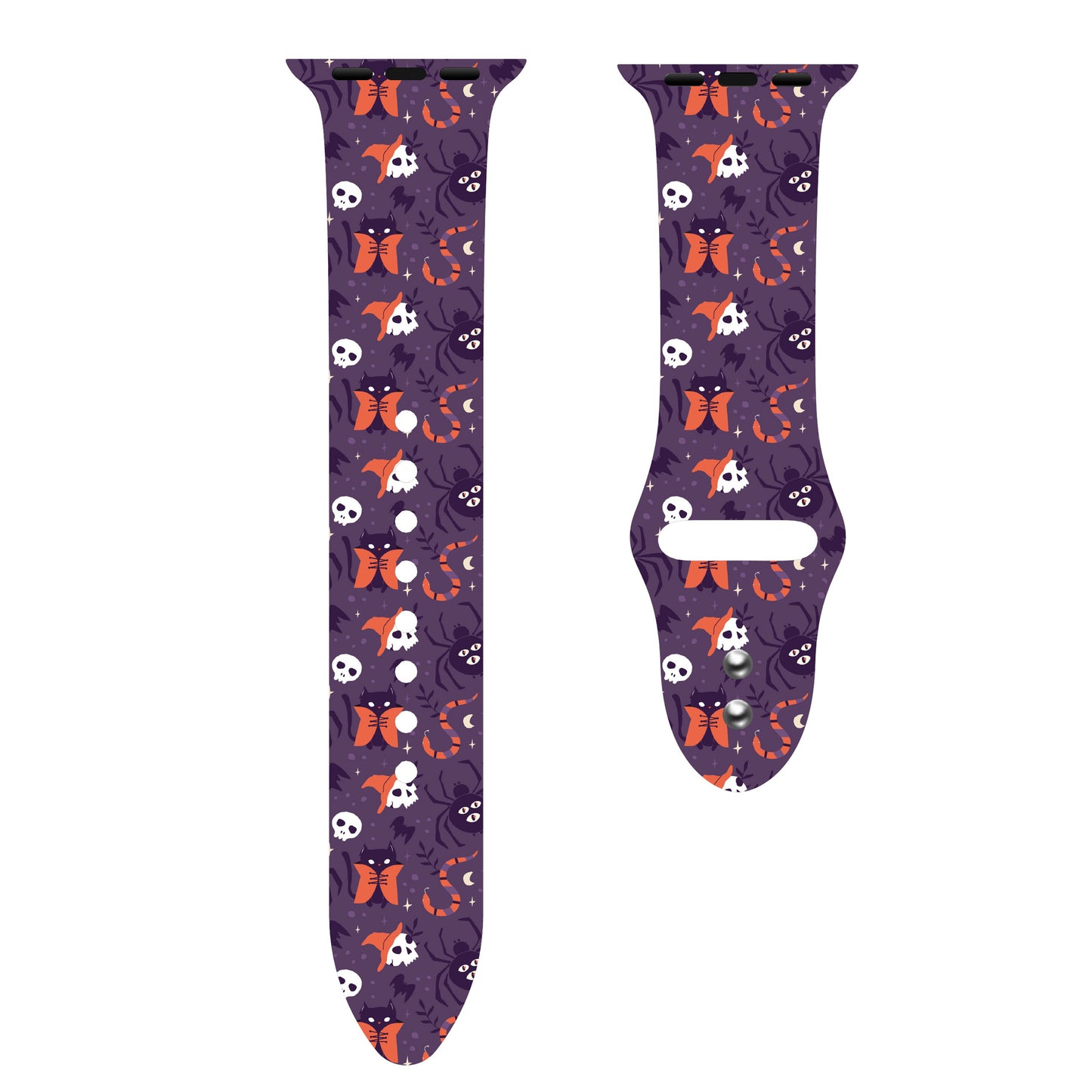 Halloween Series Color Printed Silicone Sports Strap