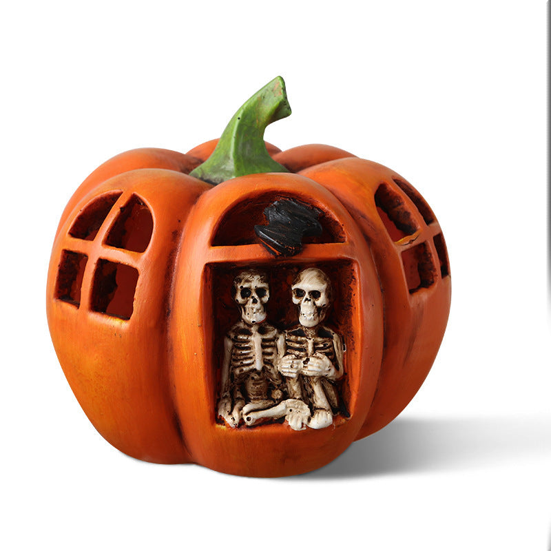 Pumpkin Skull LED Lights Halloween Pumpkin Ghost Skeletons Table Light