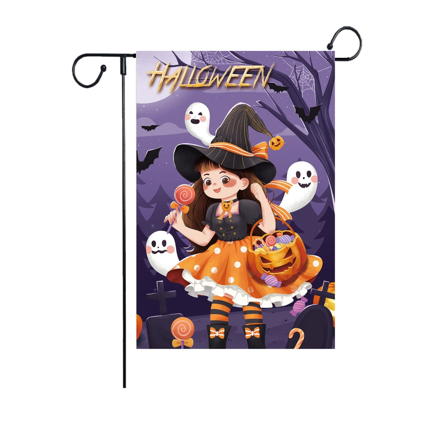 Halloween Flag Holiday Garden Decoration