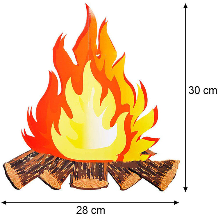 Bonfire Decoration Scene Props Halloween Flame Ornament