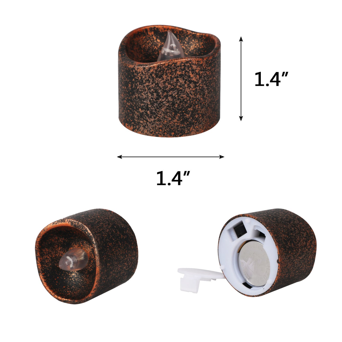 Halloween brown luminous led electronic candle