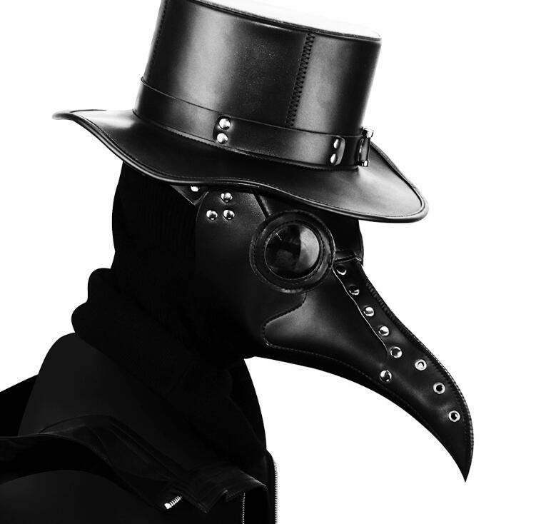 Gear Duke Halloween Gothic Black PU Beak Mask