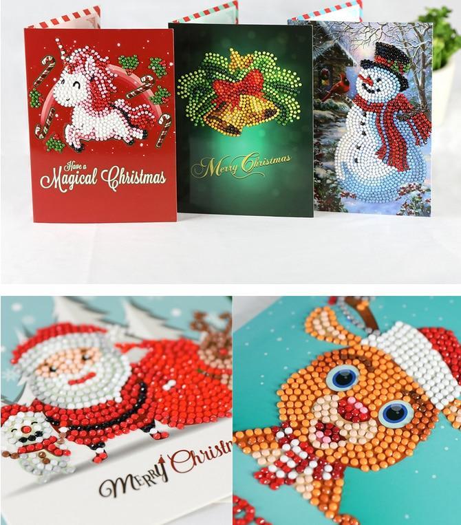 Creative Christmas Card Christmas Card Diamond Painting Greeting Card