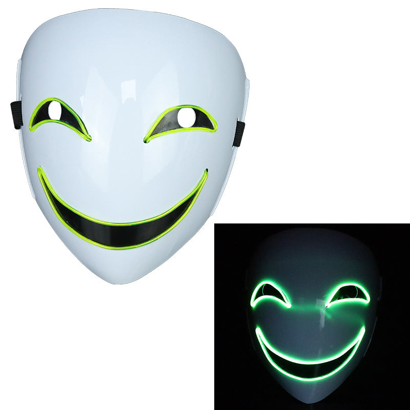 Glowing Black Halloween Mask