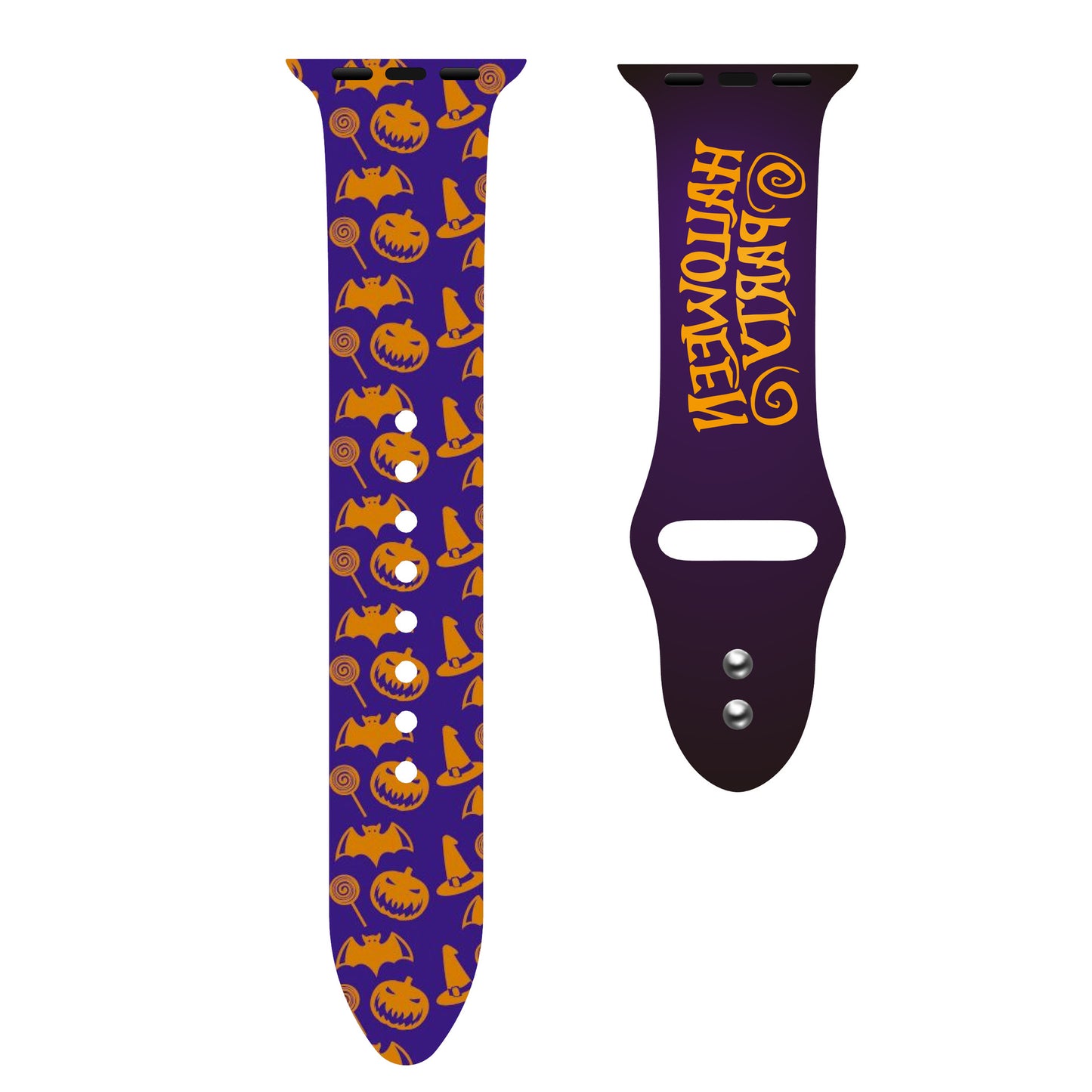 Halloween Series Color Printed Silicone Sports Strap