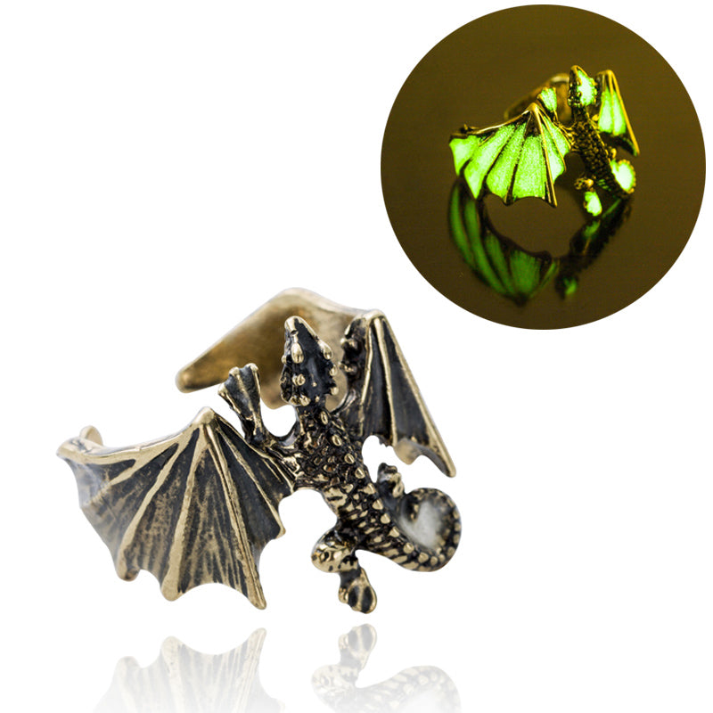 Halloween glow-in-the-dark vintage Lizard Ring