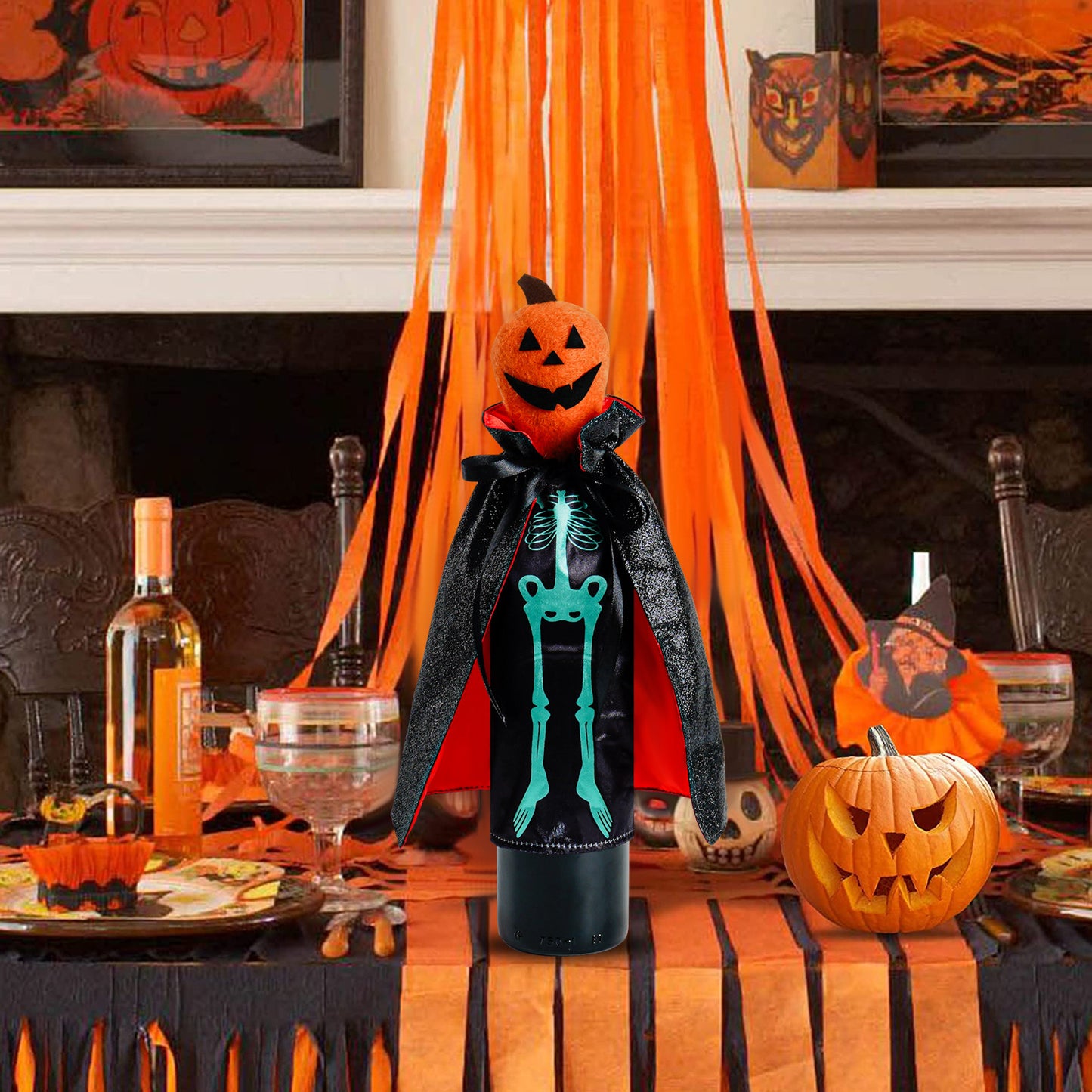 Halloween Skull Pumpkin Modeling Bottle Cover