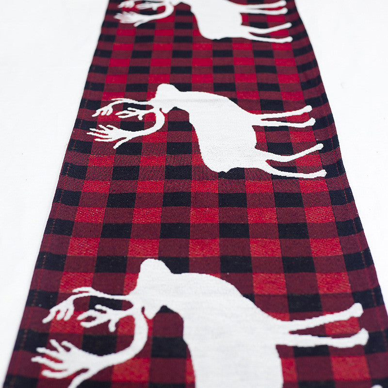 Explosive Christmas Decorations Cotton And Linen Embroidery Christmas Table Runner