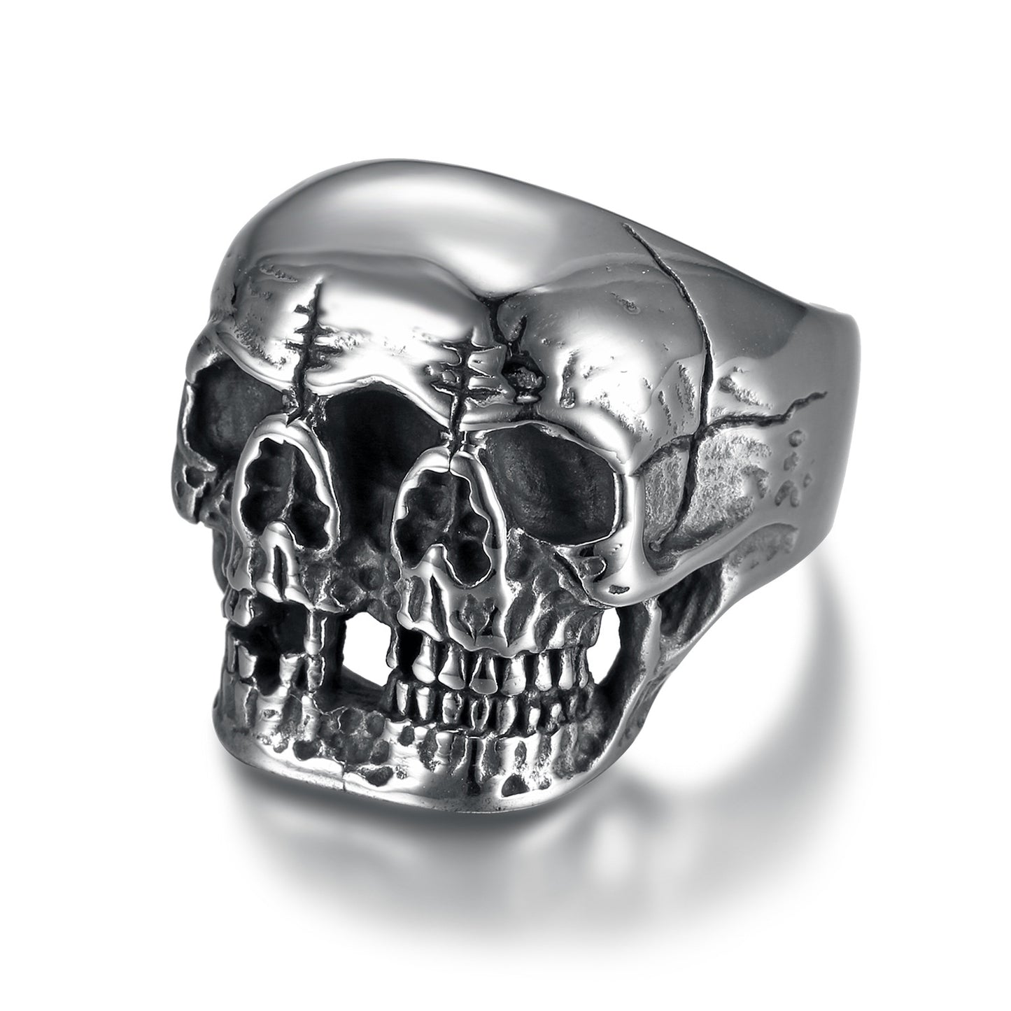 Halloween Ghost Head Bracelet Titanium Steel Men's Ring