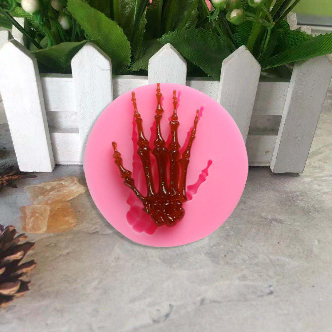 Halloween Ghost Skull Hand Silicone Mold