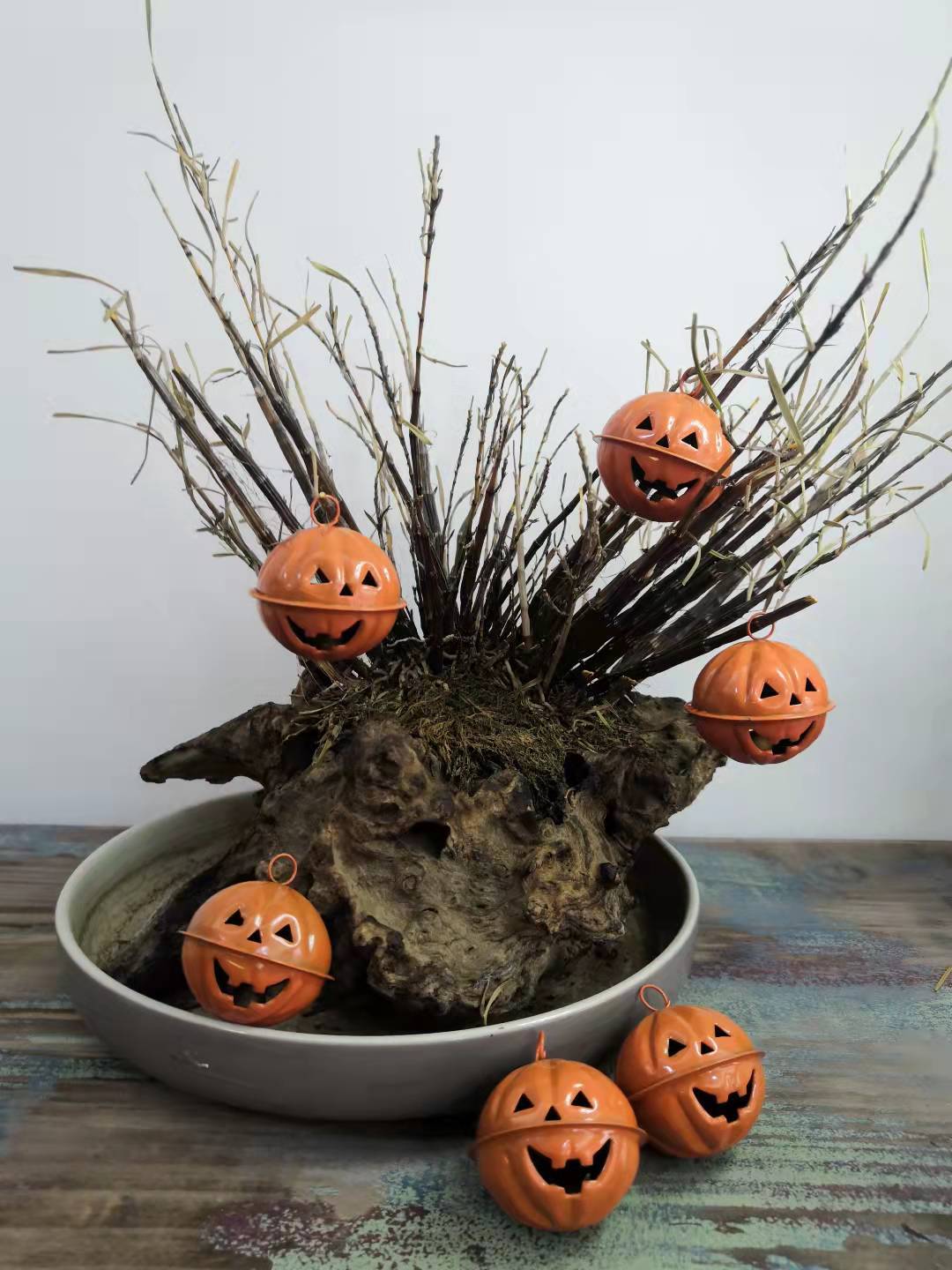 Halloween Decoration Pumpkin Small Bell Pendant Supplies Accessories Scene Atmosphere