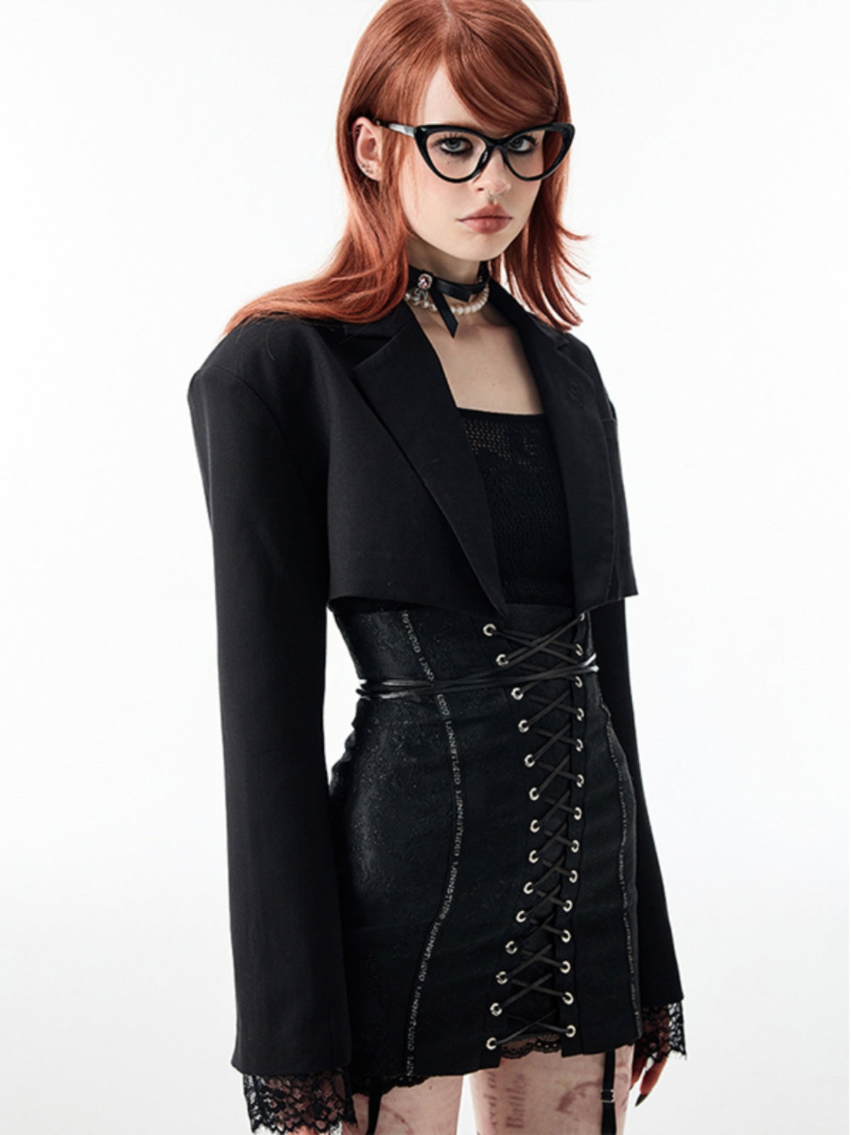 Slim Fitting Strapping Heavy Duty Short Skirt