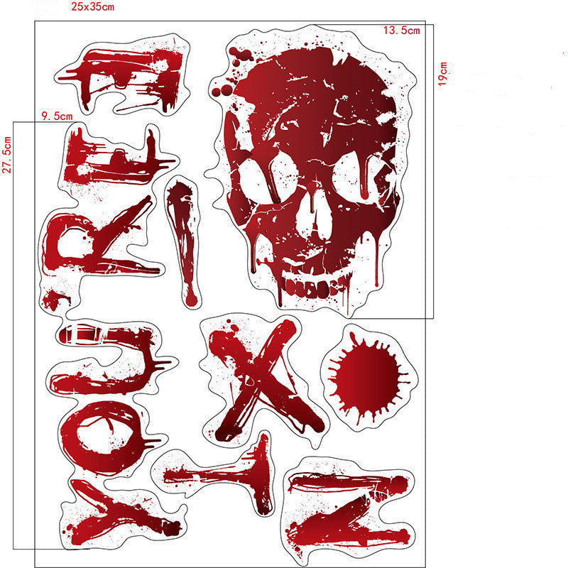 Halloween Decoration Bloodmark Wall Sticker Window Sticker