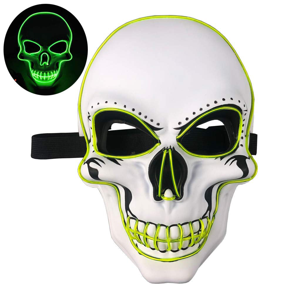 Halloween LED skull glowing mask