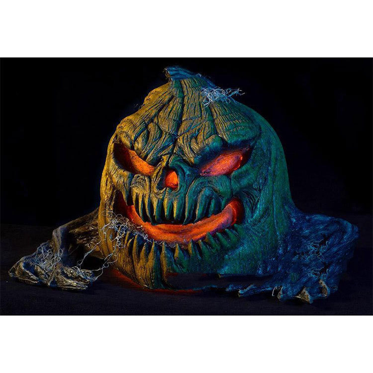 Jack Solar Pumpkin Lantern Resin Decoration Halloween Light Horror