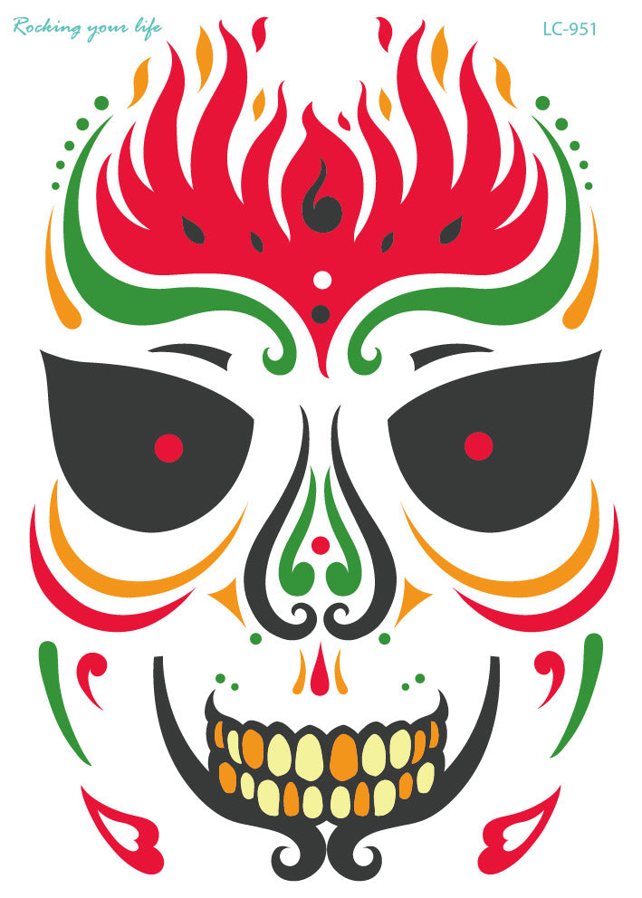 Waterproof Halloween Face Sticker