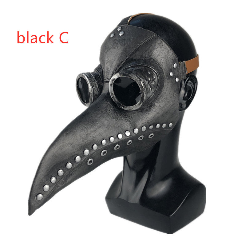Gear Duke Halloween Gothic Black PU Beak Mask