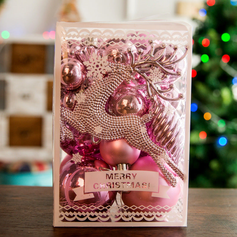 Fashion Family Ornaments Christmas Decorative With Christmas Balls