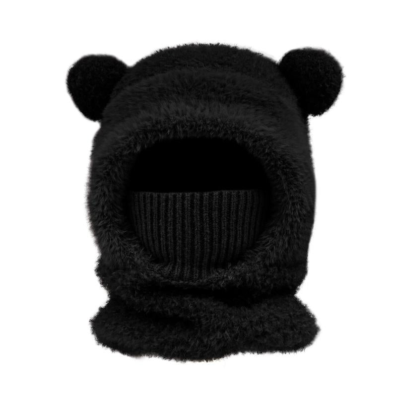 Original Design, Stylish and Cute Bear-Ear Design Windproof Hat, Suitable for Winter Warmth and Protection from the Cold, Ideal for Cyclists. the Hat Is Versatile and Suitable for Both Men and Women of All Ages, Regardless of Head Circumference