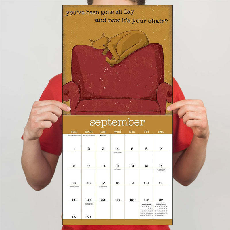 A Year Of Snarky Cats 2024 Wall Calendar