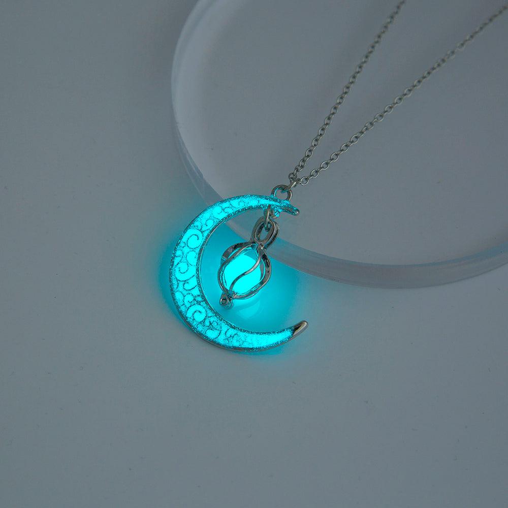 The Halloween Multicoloured Moon Whirlwind Necklace