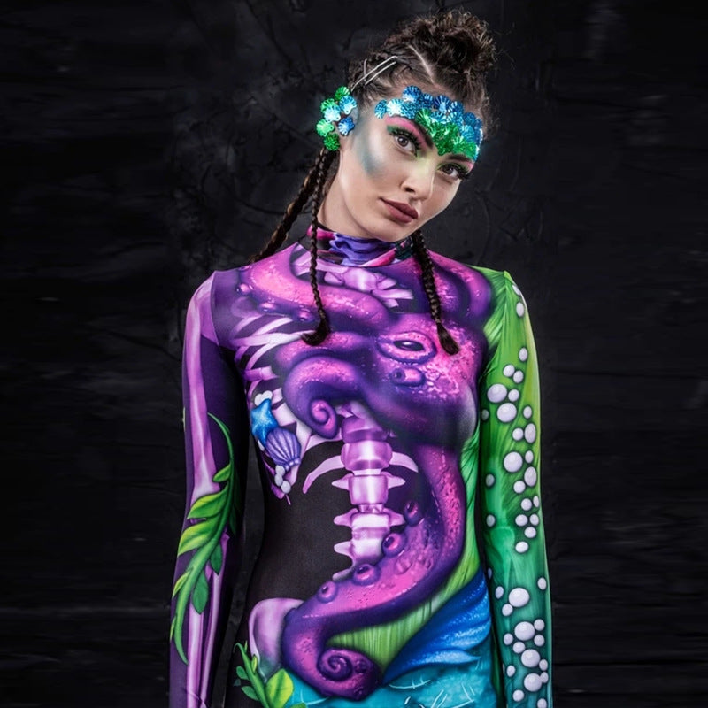 New European And American Hot Women's Cosplay Tights Halloween Costume Jumpsuit