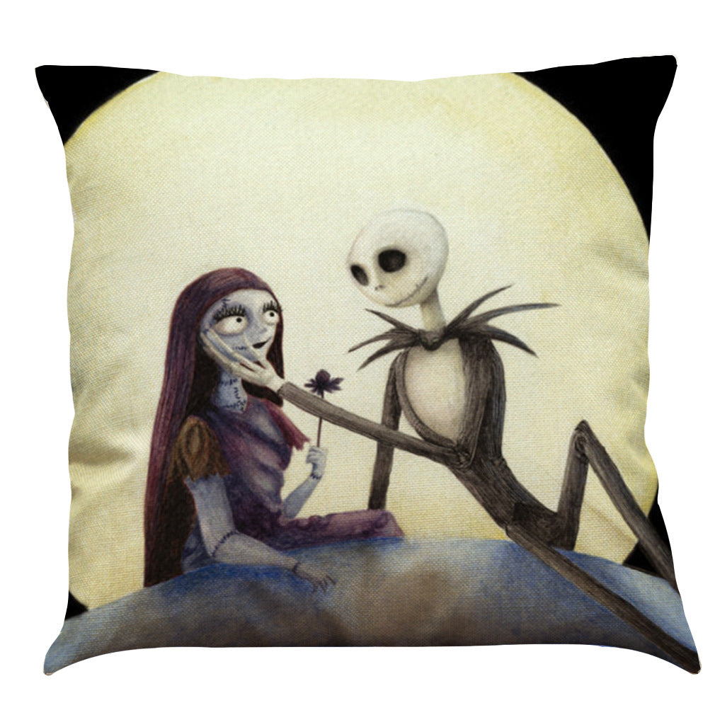 Halloween Cotton Linen Sofa Car Cushion Pillowcase