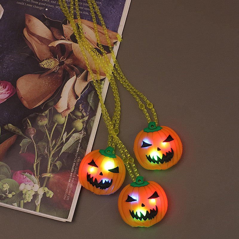 Halloween props gift glowing ring pumpkin lantern