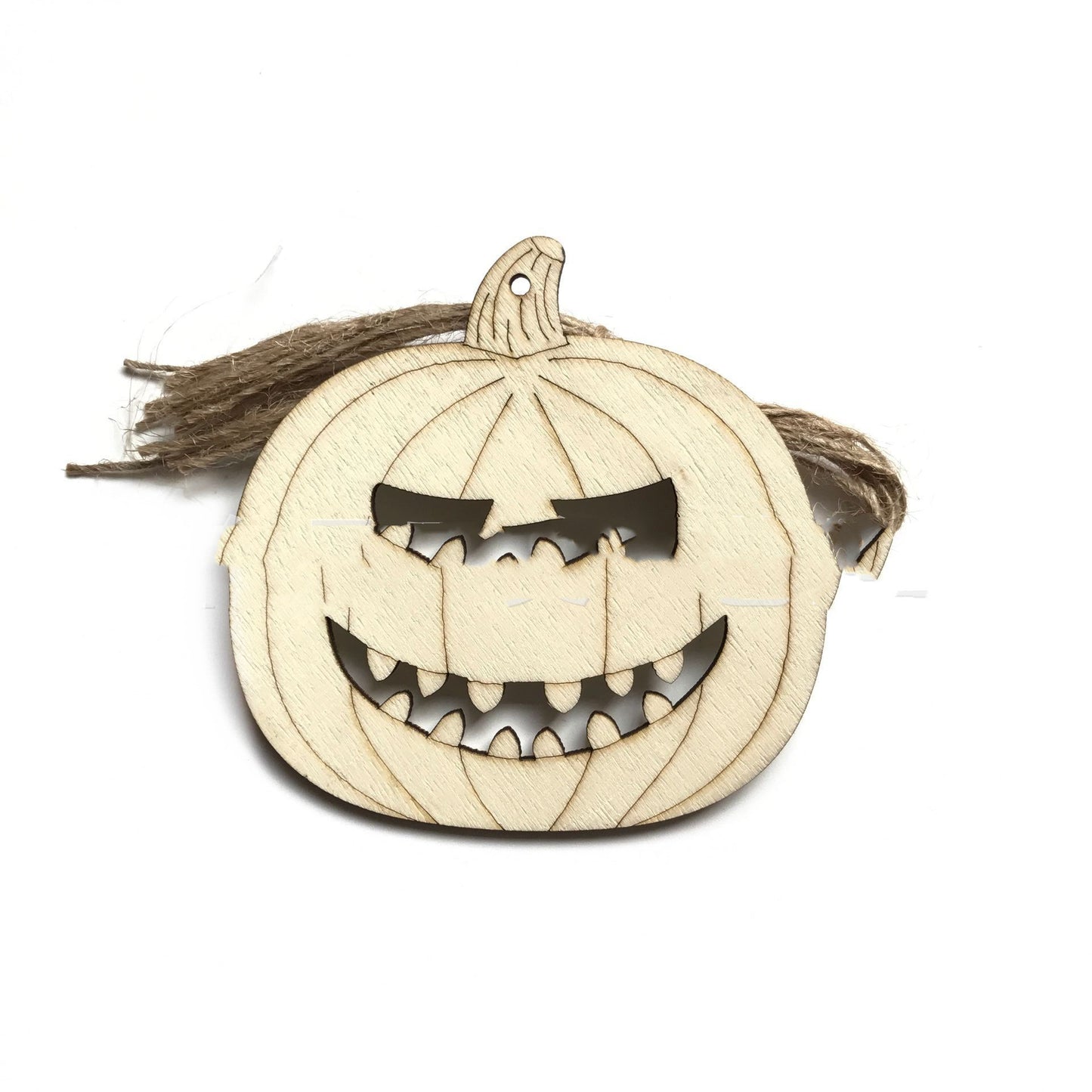 Large Halloween Decoration Graffiti Painted Wooden Pendant