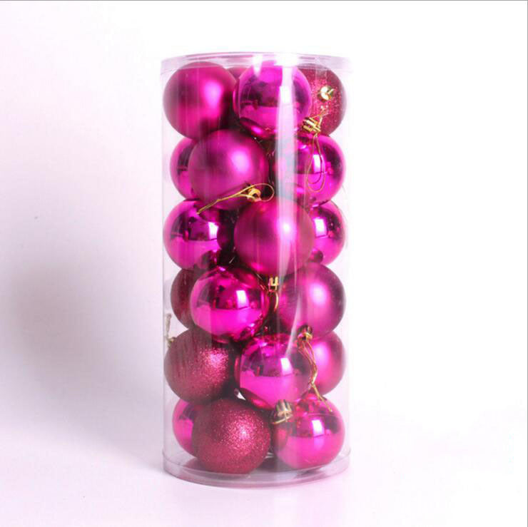 Christmas Decoration Supplies Bright Matte Sprinkle Powder Christmas Ball
