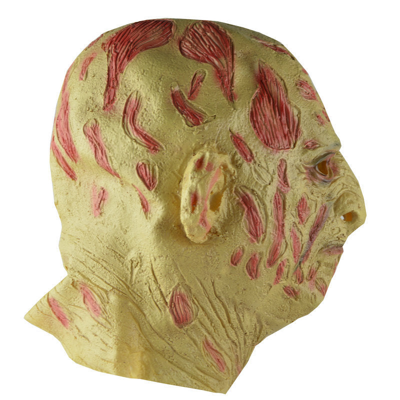 Halloween scary scar face hooded ghost