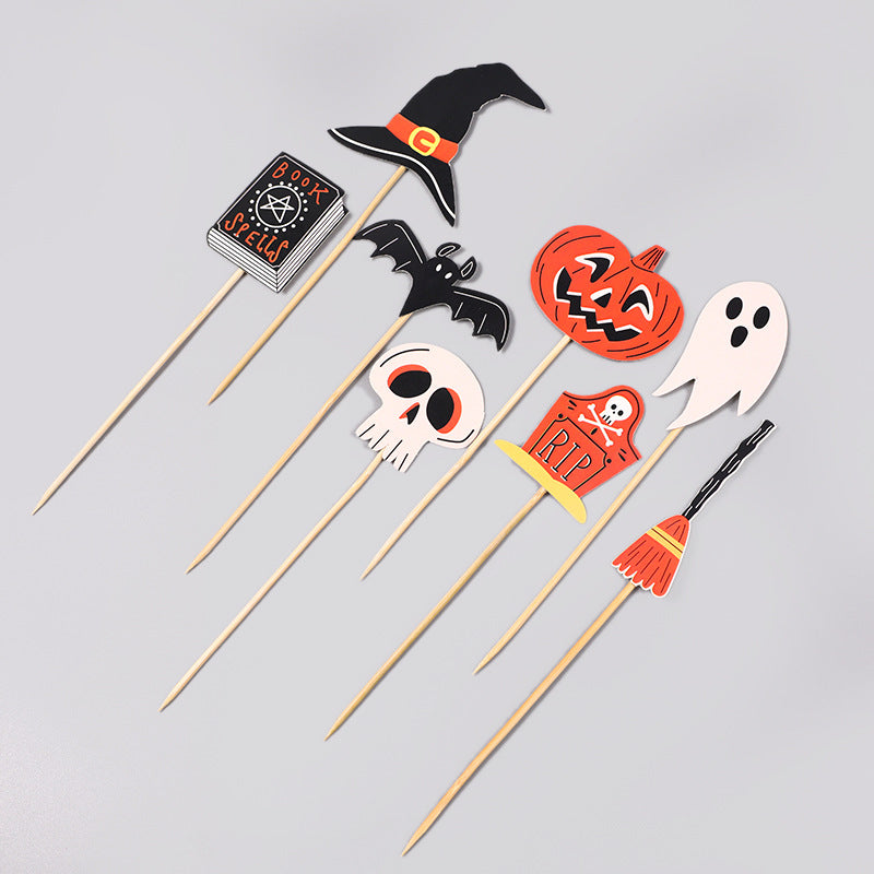 Bat Pumpkin Spider Ghost Halloween Card
