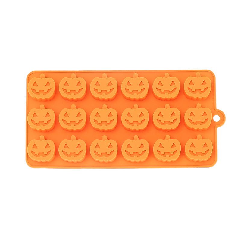 Halloween 18 Hole Pumpkin Jack Food Grade Silicone Mold
