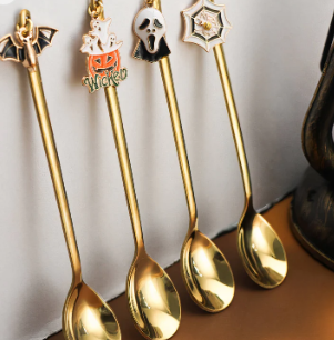 Halloween Style Pendant Stainless Steel Coffee Creative Pumpkin Spoon