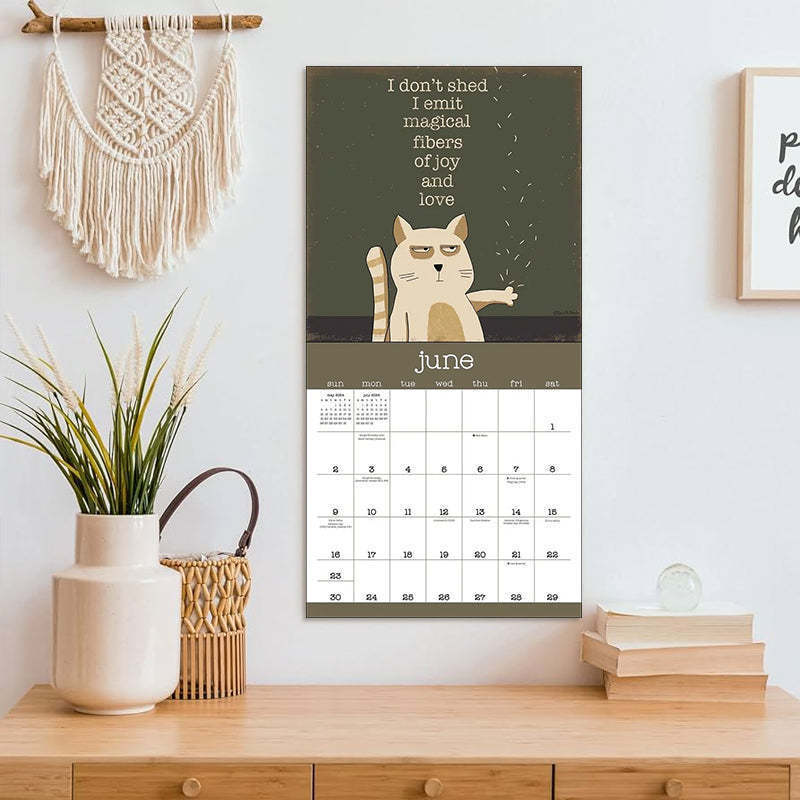A Year Of Snarky Cats 2024 Wall Calendar