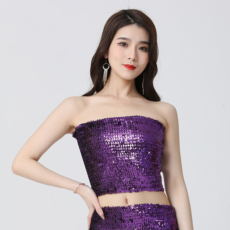 European And American Sequined Top DS Costumes