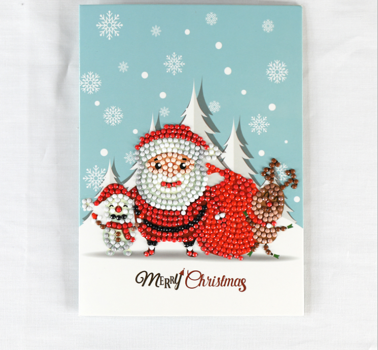 Creative Christmas Card Christmas Card Diamond Painting Greeting Card