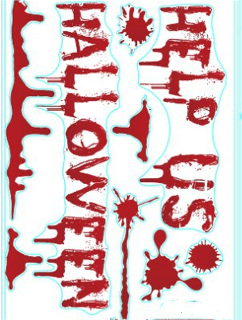 Halloween Decoration Bloodmark Wall Sticker Window Sticker