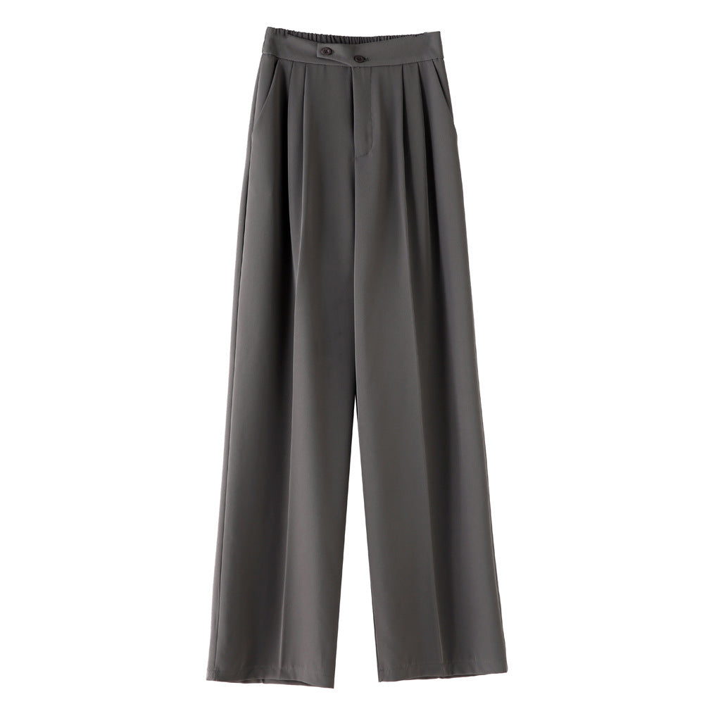 Women's Wide-leg Design Pants Spring And Autumn High Waist Draping