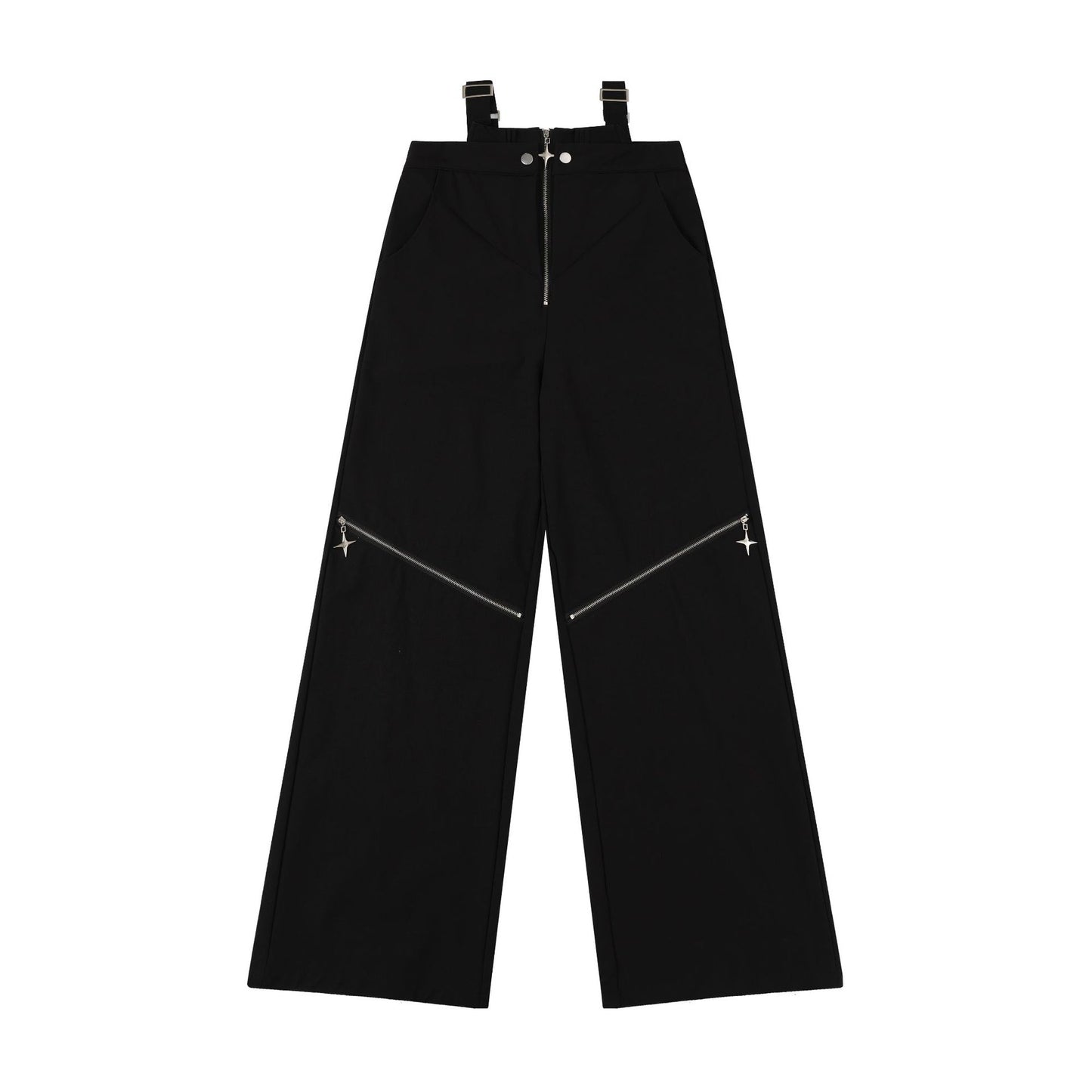 Hot Girl Zipper Design Casual Trousers