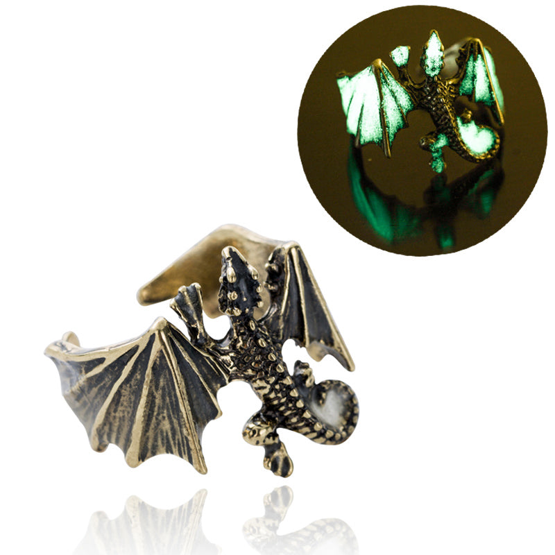 Halloween glow-in-the-dark vintage Lizard Ring