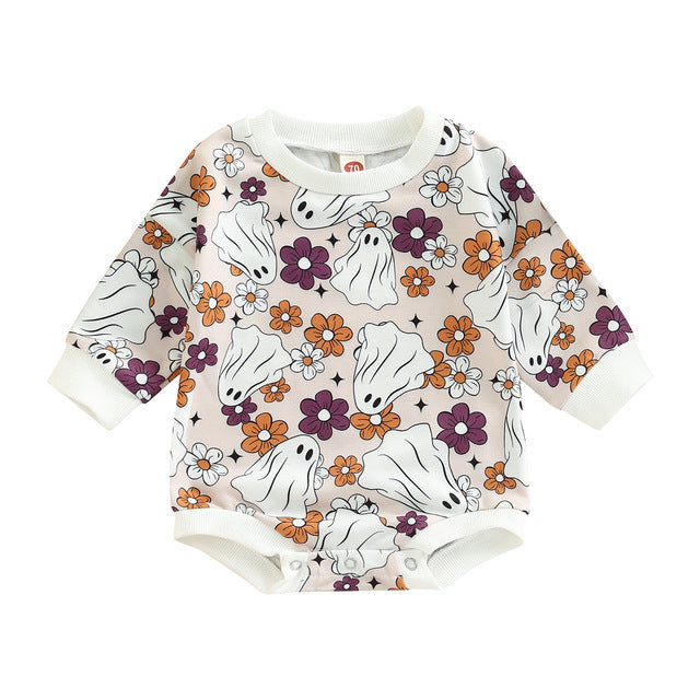 Autumn New Halloween Pumpkin Full Print Harness