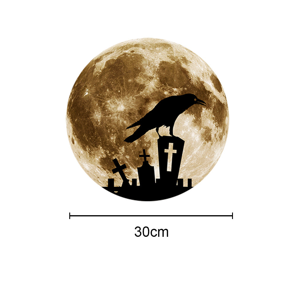 Halloween Crow Pumpkin Luminous Fluorescent Sticker