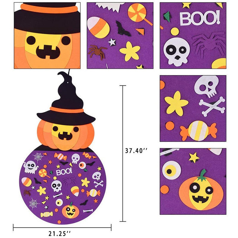 Felt Halloween Pumpkin Pendant Easter Supplies