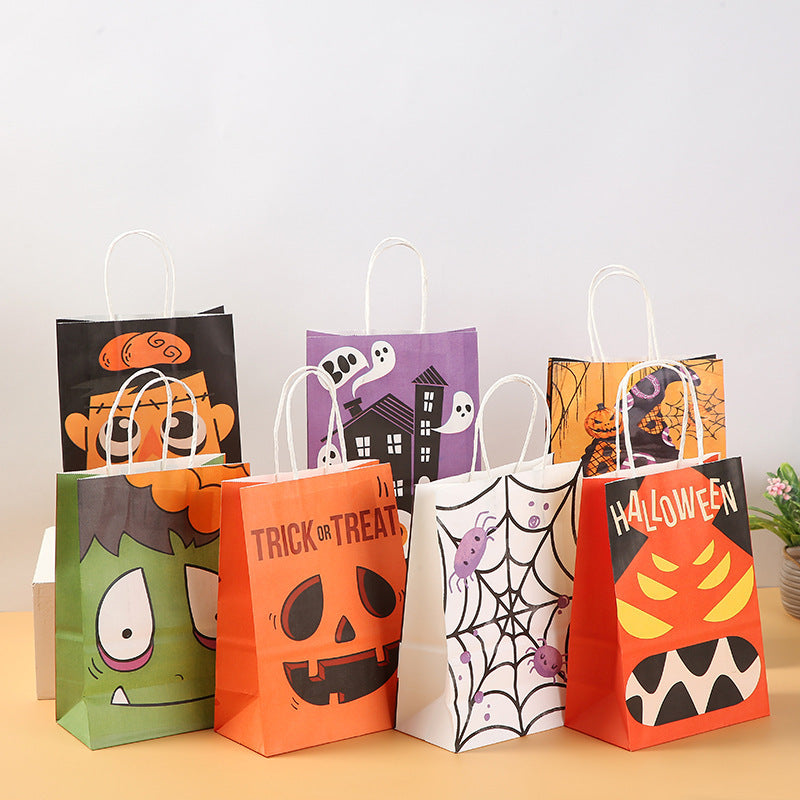 Halloween Pumpkin Handheld Paper Bag Kindergarten